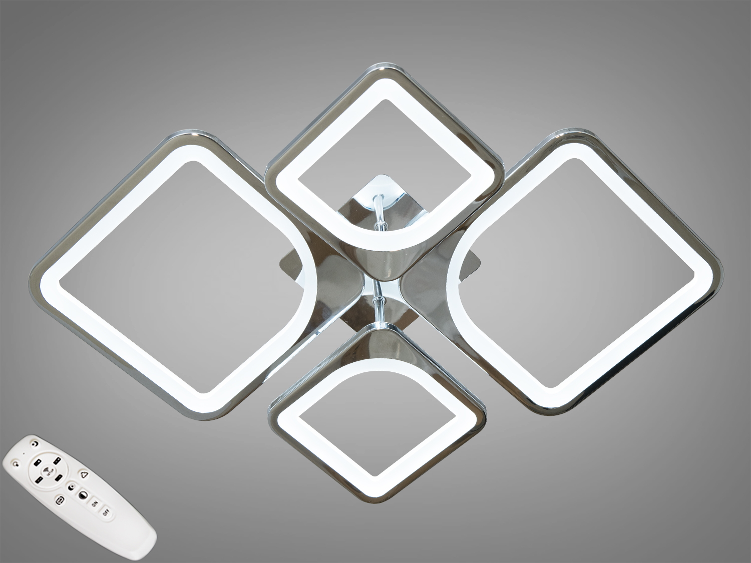 Світлодіодна люстра смарт світильник з пультом dimmer, 80W. Оригінальні люстри з геометричними формами створюють цікаву гру світла та тіні в приміщенні. Світлодіодна люстра смарт світильник з пультом dimmer, 80W. Оригінальні люстри з геометричними формами створюють цікаву гру світла та тіні в приміщенні.