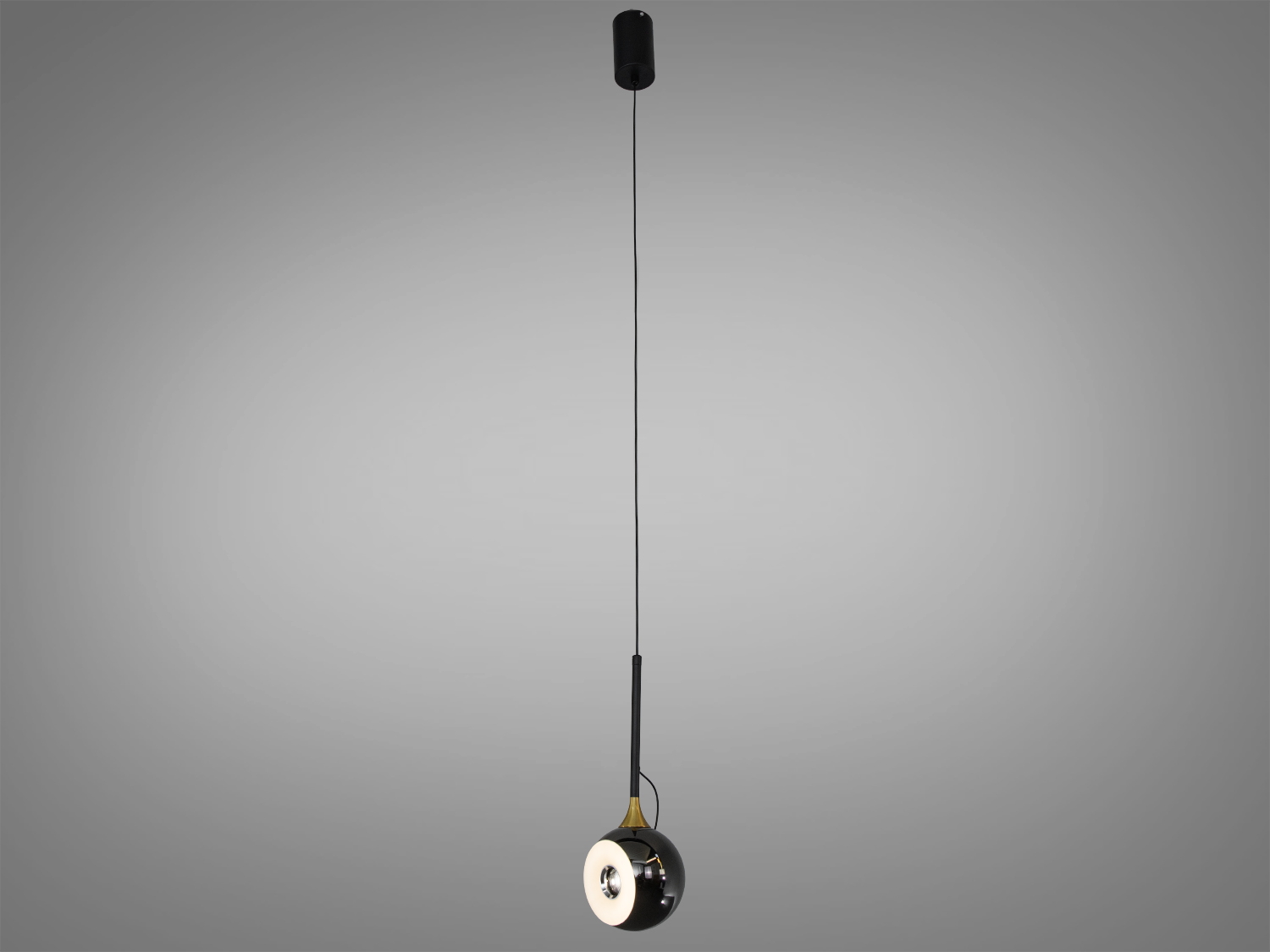 LED підвіс Diasha у чорному хромі, 7 Вт, з регулюванням CCT через настінний вимикач. Підходить для акцентного та зонального освітлення сучасних інтер’єрів.