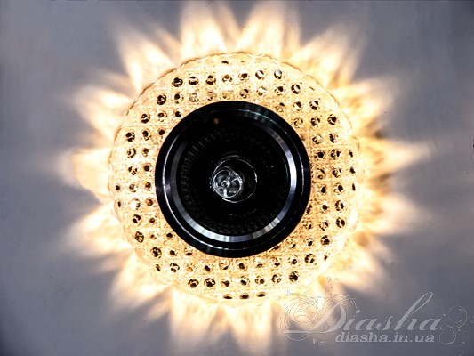 Точковий світильник Diasha R-7060WLED з LED підсвічуванням, білий колір, додає вишуканості та затишку до вашого інтер′єру.