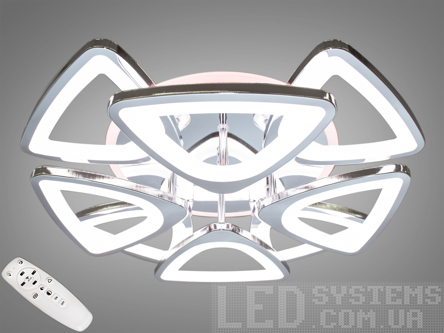 Унікальна стельова світлодіодна люстра з димером та LED підсвічуванням, яка має вісім освітлювальних елементів, в двох видах привабливих для ока, геометричних фігур, організовані навколо центральної точки, що створює враження симетричної композиції. Кожен елемент має внутрішній світлодіодний контур, що надає конструкції візуальної легкості та сучасної естетики. Центральний елемент, металеве кріплення люстри до стелі, який по контуру підсвічується та відбиває світло, створюючи гру світла та тіні, нагадуючи зірки на нічному небі.
Сама структура люстри може мати різні кольори, які контрастують з яскравістю світлодіодів, і це додає їй вигляду теплоти та глибини. Використання світлодіодів не лише забезпечує рівномірне та ефективне освітлення, але й відкриває можливості для гри світлом, адже ці джерела світла можна димірувати, тим самим змінюючи атмосферу приміщення від теплої і затишної до більш формальної та функціональної.
Дзеркальна металева основа виконує не лише декоративну функцію, але й є джерелом відображення та розсіювання світла, що додає інтер'єру певну розкіш та вишуканість.
Люстра комплектується пультом дистанційного керування (димером), що дозволяє легко регулювати освітлення без необхідності вставати з місця. Ця функціональність надає додатковий комфорт і практичність, адже можна змінювати настрій простору одним натисканням кнопки.
За допомогою цього пульта-димера ви зможете вибрати один з попередньо встановлених режимів освітлення: тепле світло, холодне світло, нейтральне світло. Ви також можете активувати режим Унікальна стельова світлодіодна люстра з димером та LED підсвічуванням, яка має вісім освітлювальних елементів, в двох видах привабливих для ока, геометричних фігур, організовані навколо центральної точки, що створює враження симетричної композиції. Кожен елемент має внутрішній світлодіодний контур, що надає конструкції візуальної легкості та сучасної естетики. Центральний елемент, металеве кріплення люстри до стелі, який по контуру підсвічується та відбиває світло, створюючи гру світла та тіні, нагадуючи зірки на нічному небі.
Сама структура люстри може мати різні кольори, які контрастують з яскравістю світлодіодів, і це додає їй вигляду теплоти та глибини. Використання світлодіодів не лише забезпечує рівномірне та ефективне освітлення, але й відкриває можливості для гри світлом, адже ці джерела світла можна димірувати, тим самим змінюючи атмосферу приміщення від теплої і затишної до більш формальної та функціональної.
Дзеркальна металева основа виконує не лише декоративну функцію, але й є джерелом відображення та розсіювання світла, що додає інтер'єру певну розкіш та вишуканість.
Люстра комплектується пультом дистанційного керування (димером), що дозволяє легко регулювати освітлення без необхідності вставати з місця. Ця функціональність надає додатковий комфорт і практичність, адже можна змінювати настрій простору одним натисканням кнопки.
За допомогою цього пульта-димера ви зможете вибрати один з попередньо встановлених режимів освітлення: тепле світло, холодне світло, нейтральне світло. Ви також можете активувати режим