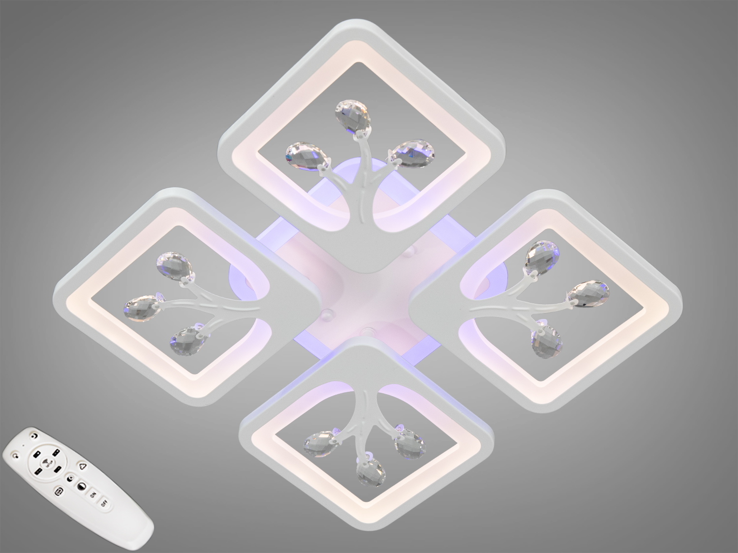 Пристельова LED люстра з пультом, дімером, підсвічуванням, 85Вт. Сучасний інтерєр потребує інноваційного освітлення. Купити сучасні LED люстри – це отримати стильний дизайн, економію електроенергії та довговічність. Оберіть свою ідеальну люстру та зробіть оселю ще більш привабливою.